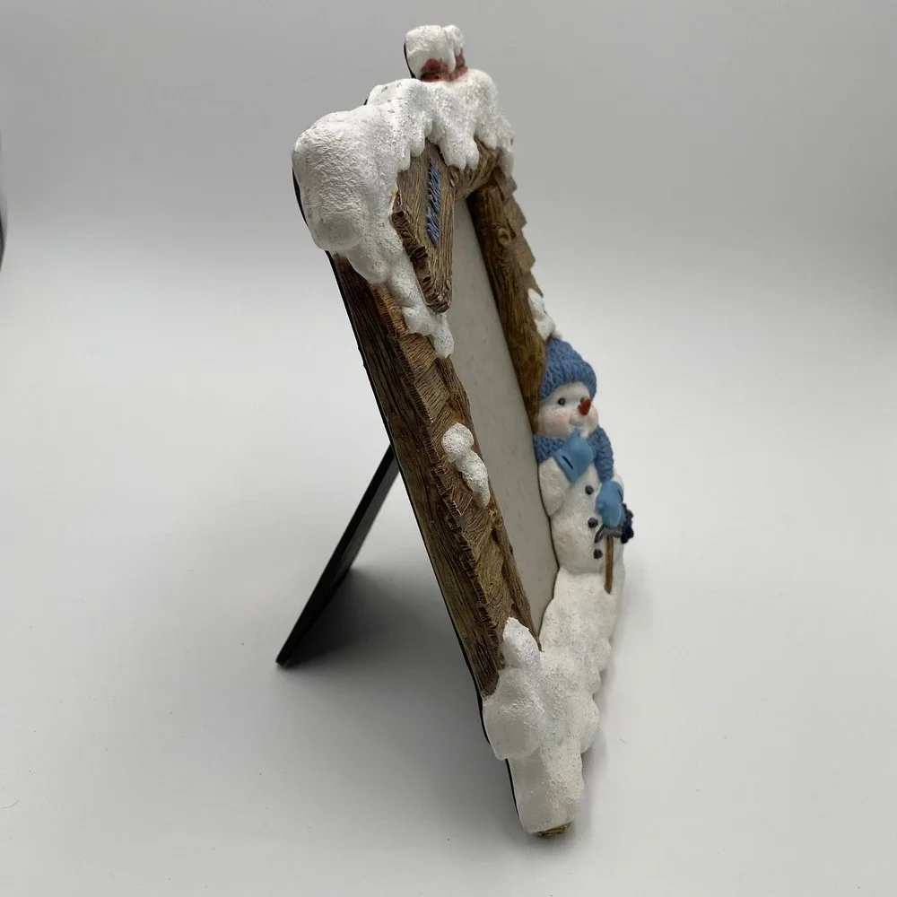 Ridgewood North Carolina‎ Snowman Christmas Resin Picture Frame Winter 4x6 Photo